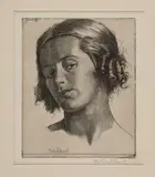 Nadia by Gerald Brockhurst, 1921, Etching on paper, offered Dec 2025