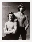 Helmut Berger and Michael Benedict, NYC Studio - by Francesco Scavullo, 1969, Photograph. Pencil, offered Dec 2025