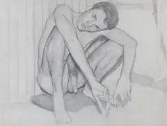 Untitled by Stephen Hale, Graphite on paper, offered Dec 2025