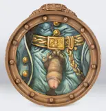 Jackson by Joseph Radoccia, Oil and graphite on round panel and in an artist found, offered Dec 2025