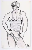 Untitled by Leo Hansberry, Ink and watercolor on paper. 1977, offered Dec 2025