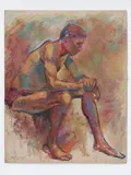Untitled by Gordon Pulaski, Oil on canvas board, offered Dec 2025
