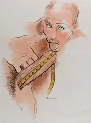 Double Digits by Robert W. Richards, 1999, ink, offered Dec 2025