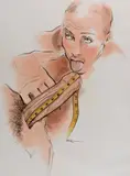 Double Digits by Robert W. Richards, 1999, ink, offered Dec 2025