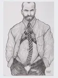 Untitled by Anthony D. Gonzales, Graphite on paper, offered Dec 2025