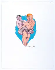 Untitled by Michael Kirwan, Ink and alcohol marker on paper. 2001, offered Dec 2025