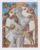 Security Blanket by Fred Nall Hollis, 1993, lithograph, offered Dec 2025