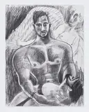 #8 by Carmine Santaniello, Charcoal on paper, offered Dec 2025