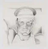 Untitled by Ed Hartley, Graphite on paper. Includes the preliminary sketch for the finished drawing, offered Dec 2025