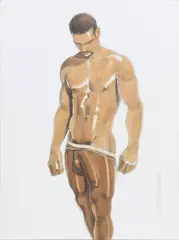 Untitled by Kent Neffendorf, Graphite and acrylic on illustration board. 2011, offered Dec 2025