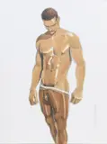 Untitled by Kent Neffendorf, Graphite and acrylic on illustration board. 2011, offered Dec 2025