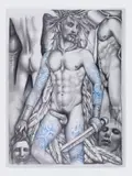 Untitled by Joseph, Graphite and colored pencil on paper. 2009, offered Dec 2025