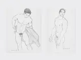A pair of drawings by Douglas Simonson, 1994, Graphite on paper. Each is, offered Dec 2025