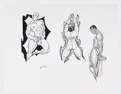 Untitled by Edmund "Ed" Cervone, Ink on paper. 1996, offered Dec 2025