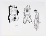 Untitled by Edmund "Ed" Cervone, Ink on paper. 1996, offered Dec 2025