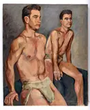 Untitled by Alfred Waterman, 1950, Oil on canvas, offered Nov 2025
