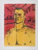 Geisha II by Carmine Santaniello, Mixed media monoprint on paper, offered Nov 2025