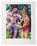 Into the Woods by Michael Kirwan, 2001, ink and alcohol marker on paper, offered Nov 2025