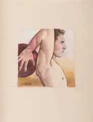 Colored by Martin Betts, pencil on paper, offered Nov 2025