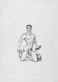 Untitled by Edmund "Ed" Cervone, Ink on paper, offered Nov 2025