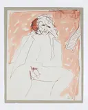 1978. Brown by Leo Hansberry, ink on paper, offered Nov 2025