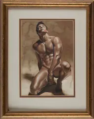 Only A Fool by Mickey C. Tan aka Mcicconnet, Watercolor and graphite on paper. 2012, offered Nov 2025