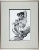 Untitled by Olaf, 1983, Graphite on paper, offered Nov 2025