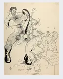 Untitled by The Hun, Ink and gouache on paper, offered Nov 2025