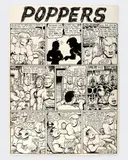 Untitled by Jerry A. Mills, Ink on Bristol board. Original comic panels for Mills' series "Poppers.", offered Nov 2025