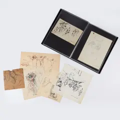 A large portfolio of forty (40) works by William Meyerowitz. Largely by William Meyerowitz, ink and graphite drawings with some colored pencil sketches. Many, offered Oct 2025