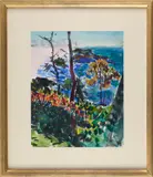 Blue Dana Island by Charles Hopkinson, Watercolor on paper, offered Oct 2025