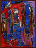 Untitled by Jose Perdomo, 1993, Oil and pastel on canvas, offered Oct 2025