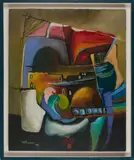 Untitled by Taysir Sharaf, 1988, Oil on canvas, offered Oct 2025
