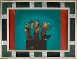Untitled by Robert Hamilton, 1977, Mixed media oil on board in artist's, offered Oct 2025