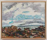 White Sea by Bernard Chaet, oil on canvas, offered Oct 2025