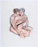 Untitled by Robert W. Richards, Graphite and alcohol ink on paper, offered Aug 2025