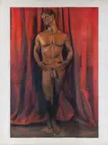 Untitled by Stephen Hale, Charcoal and pastel on paper, offered Aug 2025