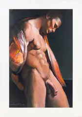 Untitled by Shozo Nagano, 2004, Oil on paper, offered Aug 2025