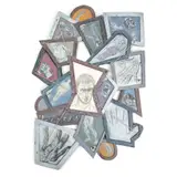Untitled by Don Howard, 1996, Mixed media - wood, graphite, string, photocopy prints and acrylic, offered Aug 2025