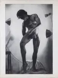 Untitled by Stephen Hale, Charcoal on paper, offered Aug 2025