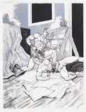Untitled by Edmund "Ed" Cervone, 1994, Ink and gouache on paper, offered Aug 2025