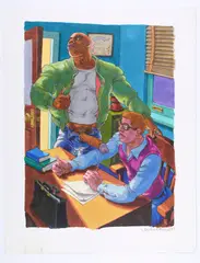 Better Grade by Michael Kirwan, 1997, Ink and alcohol marker on paper, offered Aug 2025