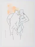 009 Tom MR by Rod Jenson, 1997, Ink and watercolor on paper, offered Aug 2025