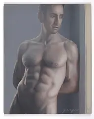 Untitled by Todd Yeager, 2012, Oil on masonite panel, offered Aug 2025