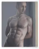 Untitled by Todd Yeager, 2012, Oil on masonite panel, offered Aug 2025