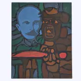 Guerrero Mambi by Leonel López-Nussa, 1968, Acrylic on paper, offered Jul 2025