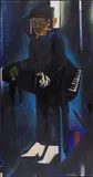 Reinhard by Thomas Lange, 1985, Oil and collage on canvas, offered Jul 2025