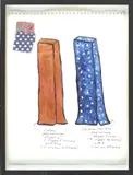 Who's Who by Size (University of California Sample), Titian and Toulouse-Lautrec by Meg Cranston, 1993, Gouache, fabric, paper, offered Jul 2025