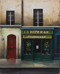 La Roseraie by Thomas Pradzynski, Acrylic, offered Jul 2025