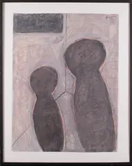 Conversation - Confrontation by Felix Bronner, 1996, Oil on paper, offered Jul 2025